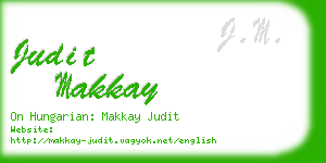 judit makkay business card